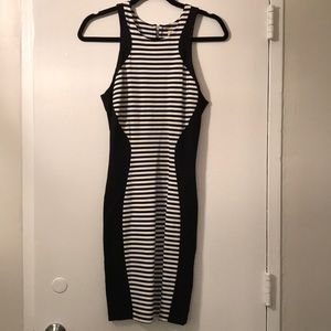 Torn by Ronny Kobo stripe pencil dress